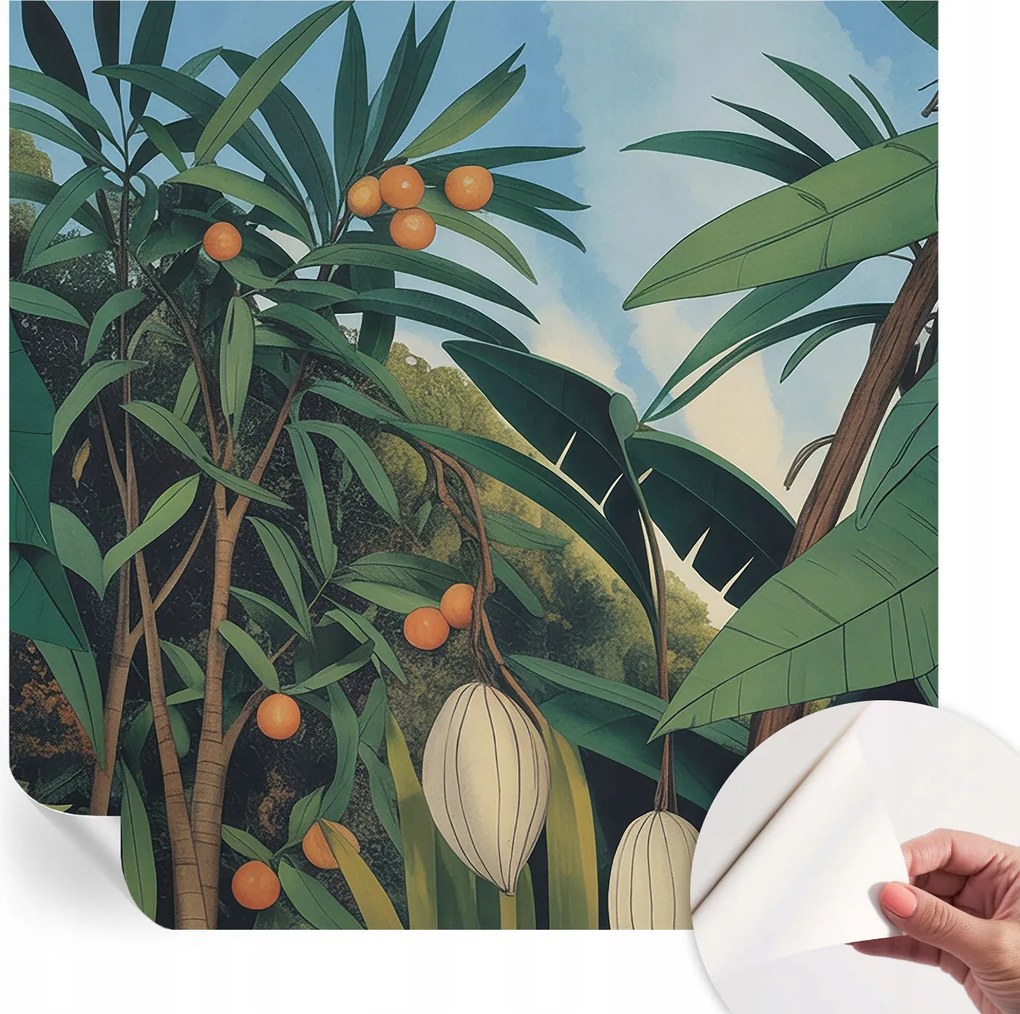 Design fali fotótapéta öntapadós Trópusi dzsungel 250x250