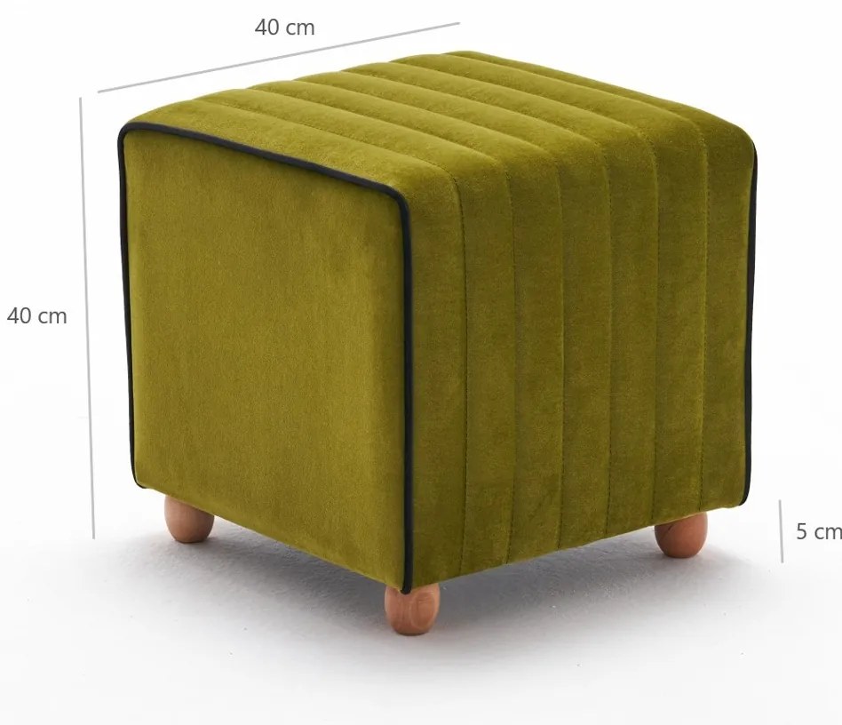 Mona Puf Green zsámoly