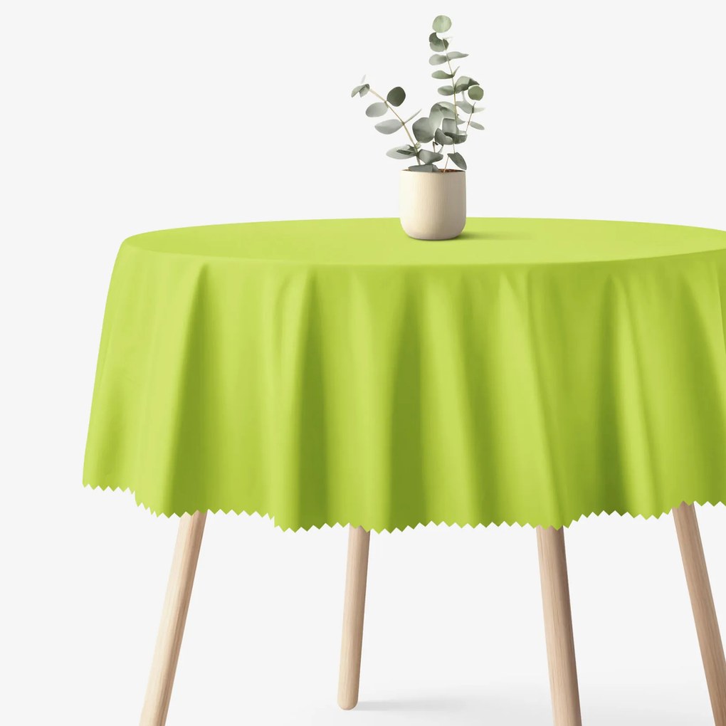 Goldea húsvéti kör alakú teflonos terítő - zöld Ø 110 cm