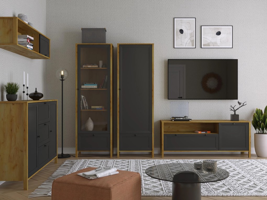 Vitrin Bruselas (tarany craft (tölgy + fekete). 1116779