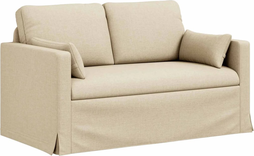 vidaXL Kanapé Krém 139 x 78 x 80 cm szövet