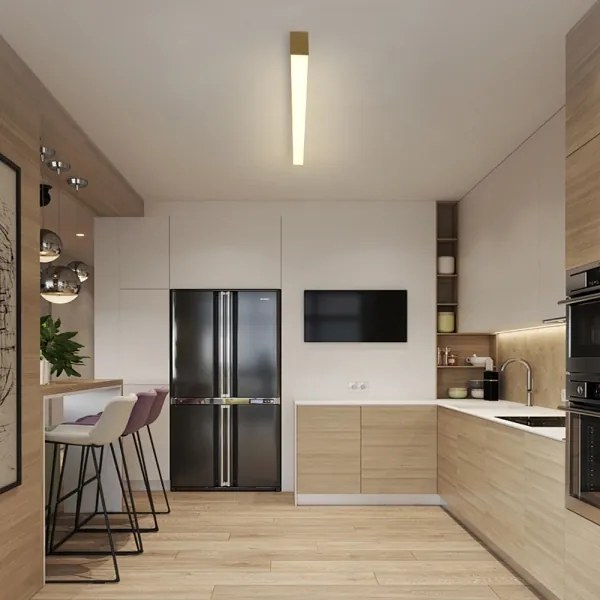 Brilagi - Dimmelhető LED mennyezeti lámpa SLEEKLINE LED/40W/230V Wi-Fi Tuya arany + távirányító