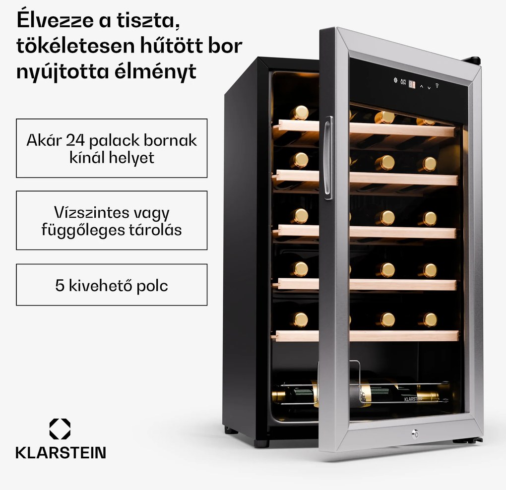 Klarstein Shiraz Premium Smart 24, borhűtő