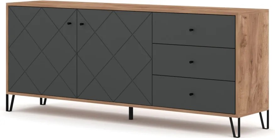 BILBAO KOMODA BL06 2D3S CRAFT TOBACO/GRAFIT