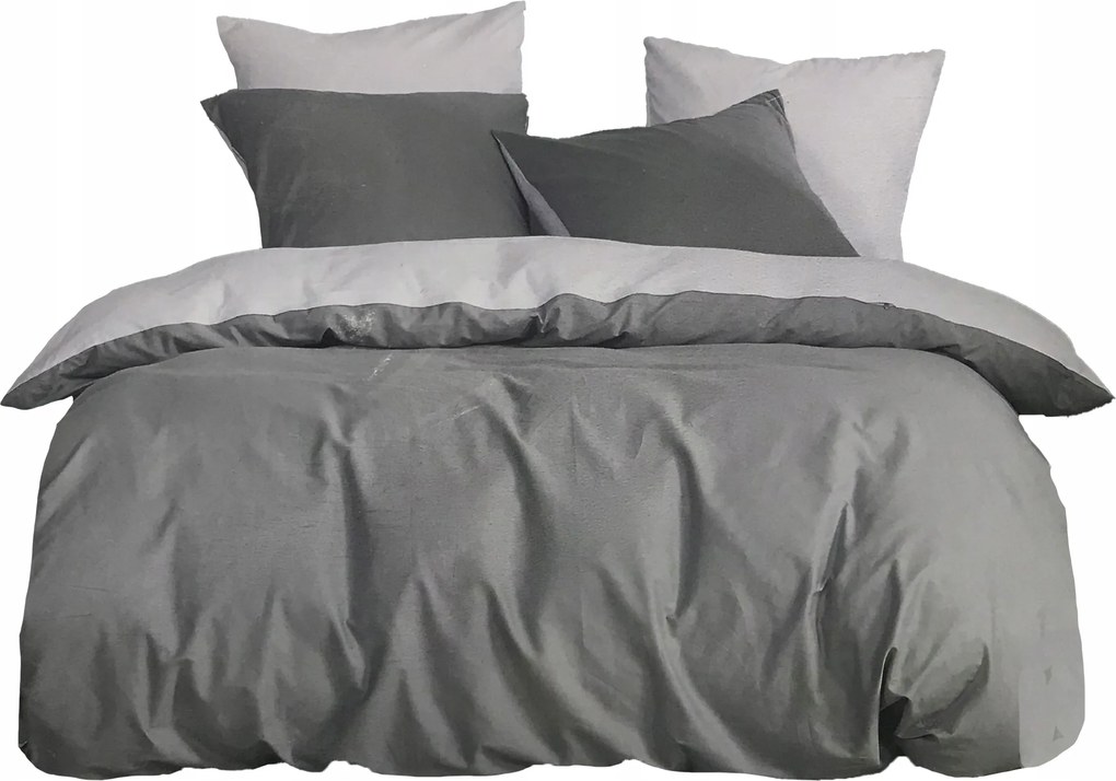 Ágyneműhuzat Garnitúra 200x220 2 Ágyneműhuzat 70x80 3cm Pamut Ágyneműhuzat 100 Szürke