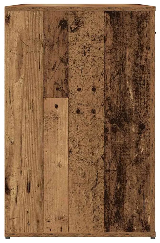 antik fa színű szerelt fa íróasztal 100 x 49 x 75 cm