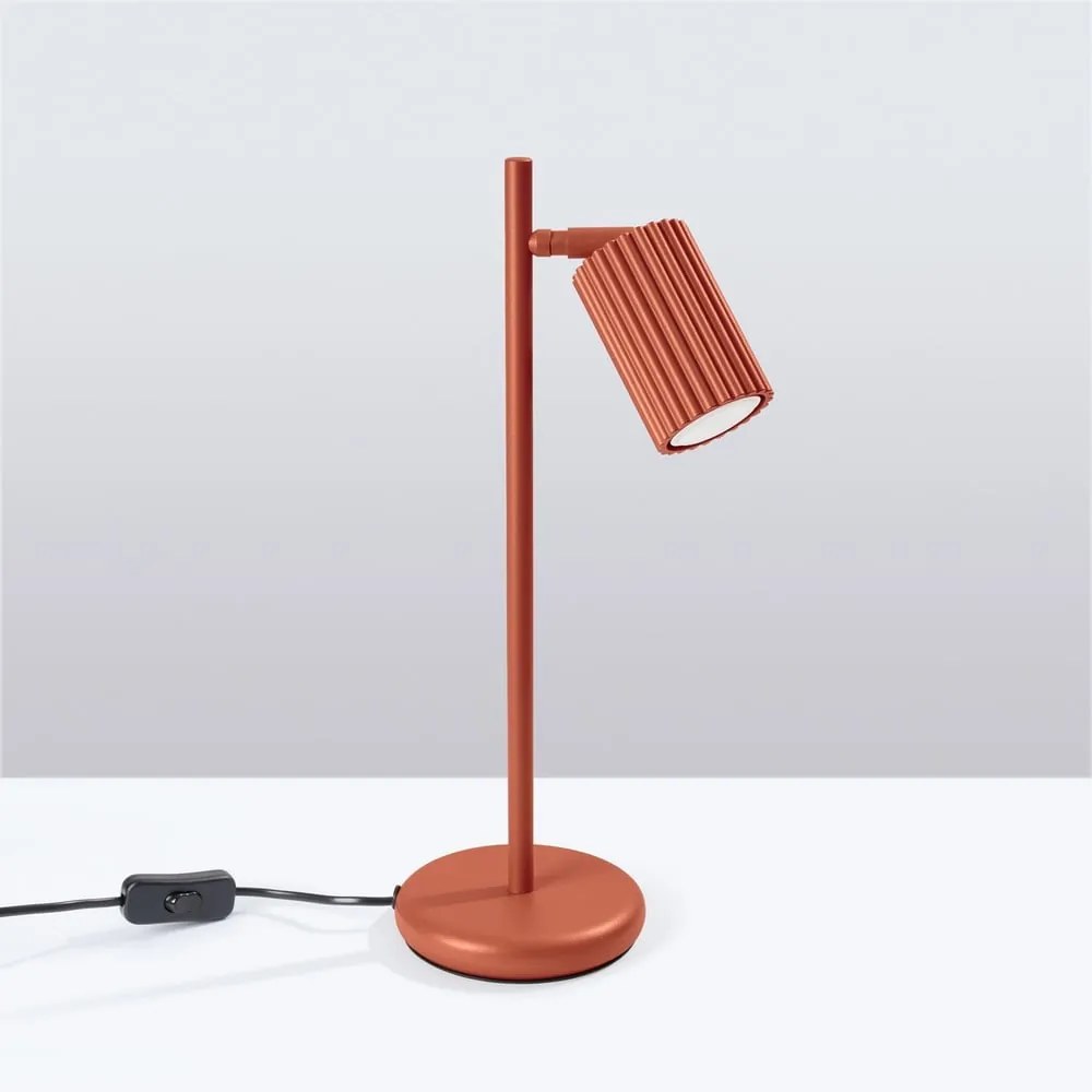 Téglavörös asztali lámpa (magasság 43 cm) Gleam – Nice Lamps