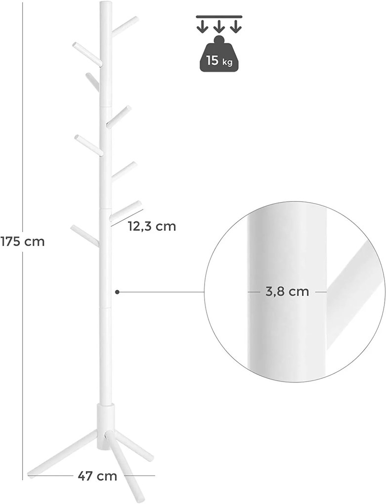 Fehér fogas tömör fából STELLO