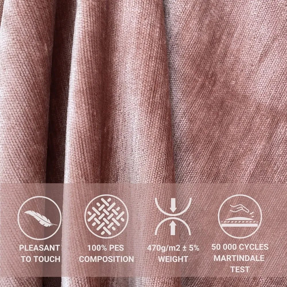 Rózsaszín ágyneműtartós boxspring ágy 160x200 cm Voyage – Maison de Rêve