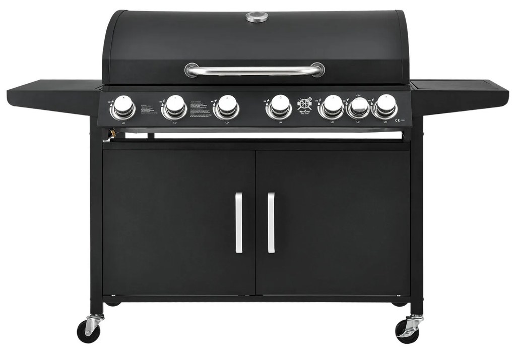 BBQ gázgrill ,,Kalifornia" 6 gázégővel + 1 oldalsó gázégő