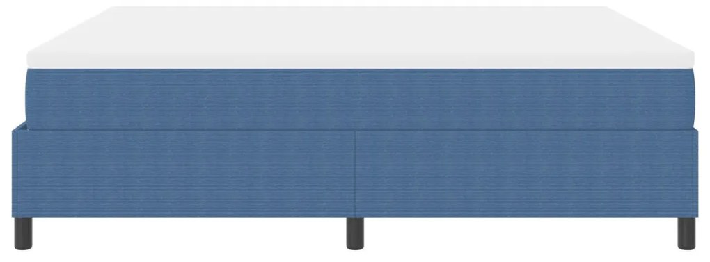Box Spring Ágy matraccal Kék Super King Velúr Szövet
