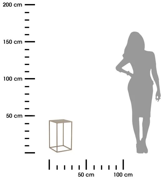 Virágállvány 40x24 cm bézs