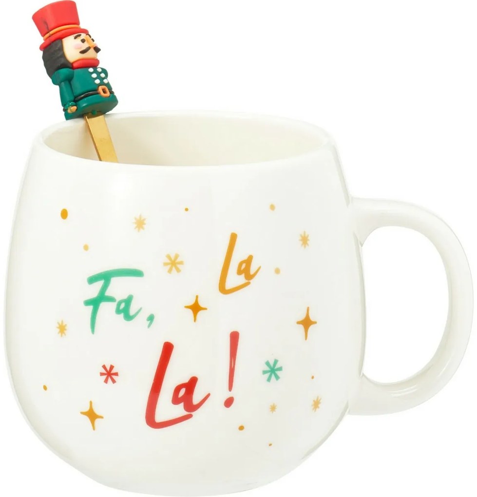 A diótörő porcelán bögre kanállal, 550 ml