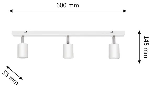 LED Spotlámpa TUNE 3xGU10/4,8W/230V fehér
