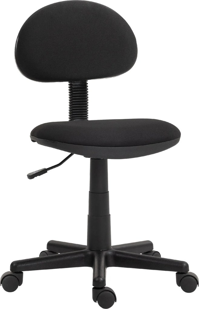 HOMCOM Ergonomikus Irodai Szék, Magasságban Állítható Forgószék Rugalmas Szövetből Tanulószobába Fekete | Aosom