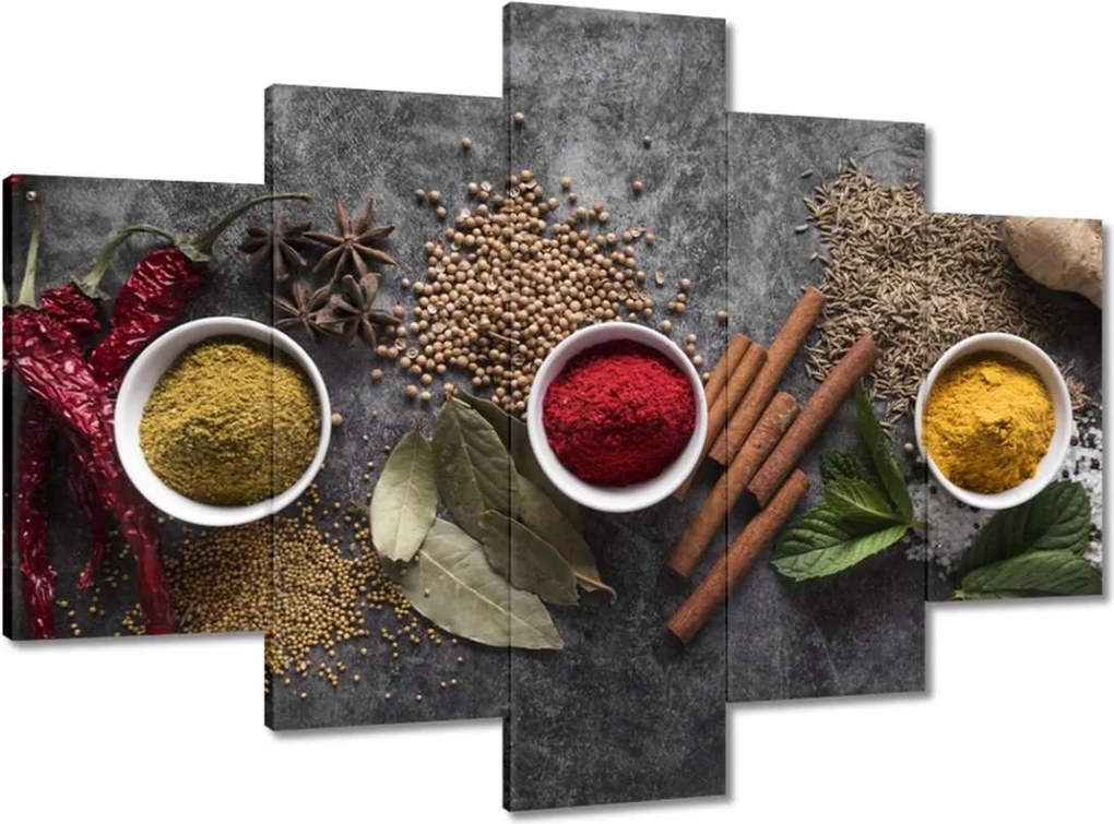 Festmények 150x105 Fűszer triptichon Hot