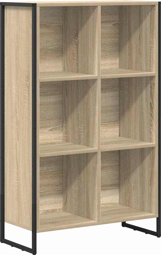 vidaXL Könyvespolc Sonoma 99.5 x 30 x 108.5 cm Faanyag