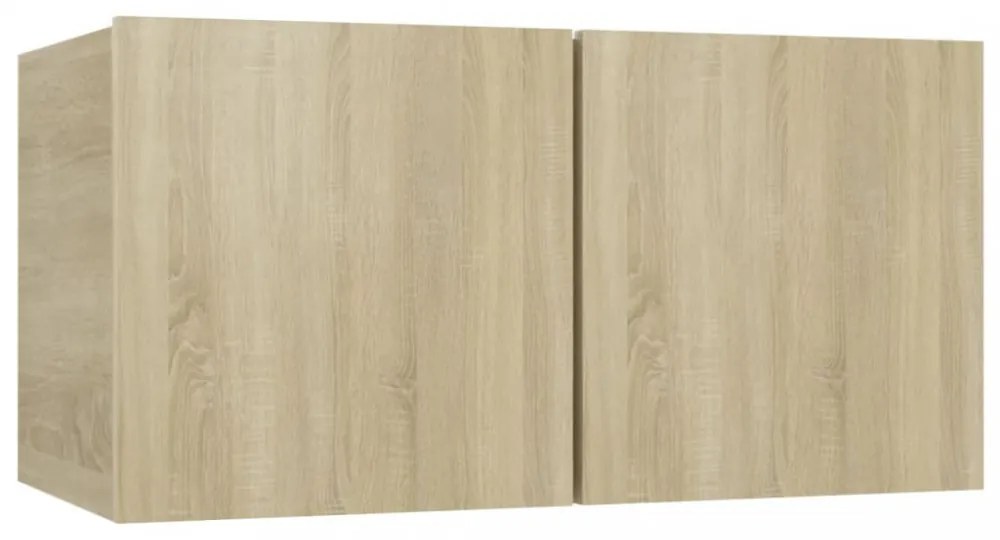 2 db sonoma tölgy függő TV-szekrény 60 x 30 x 30 cm