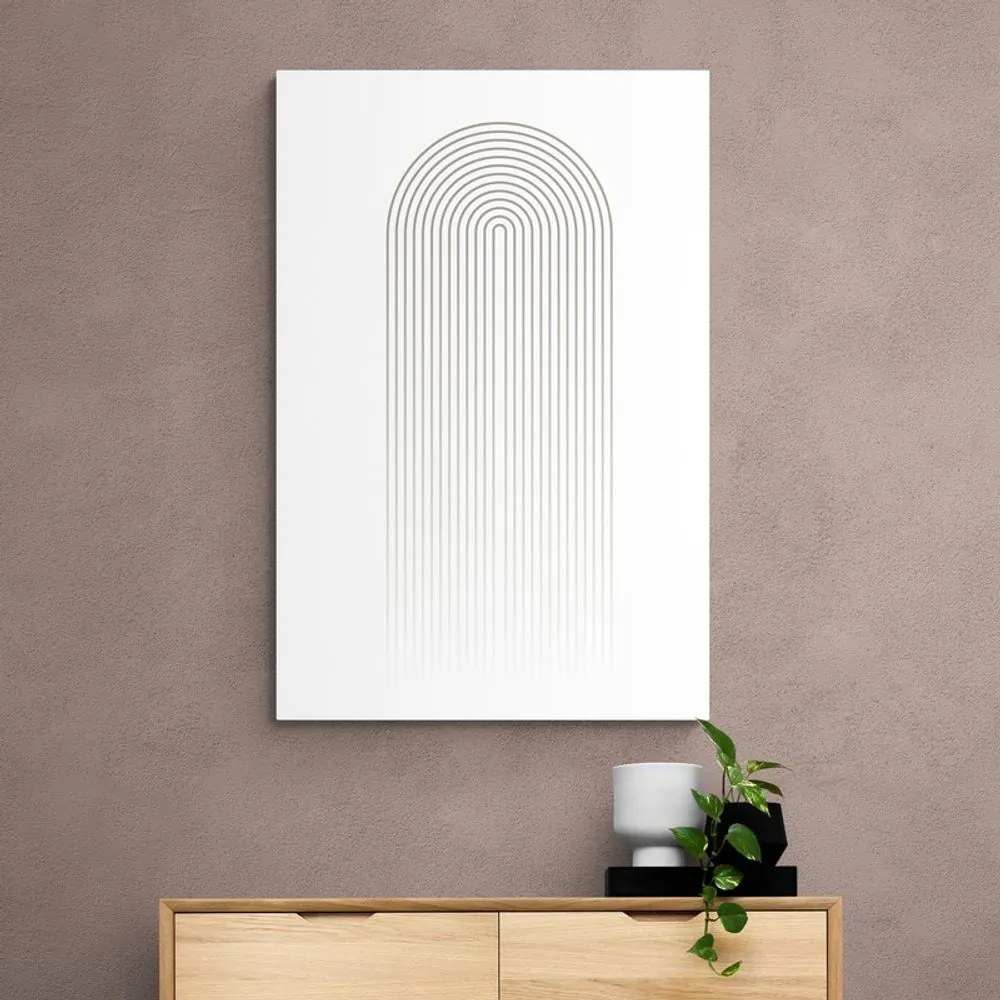 Kép minimalista szivárvány Mid-Century