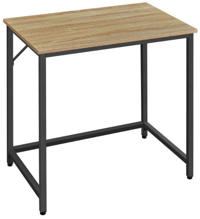 Dolgozószobai szett íróasztal TAYLOR 80x50 cm sonoma tölgy + irodai szék AVOLA VELVET világoskék