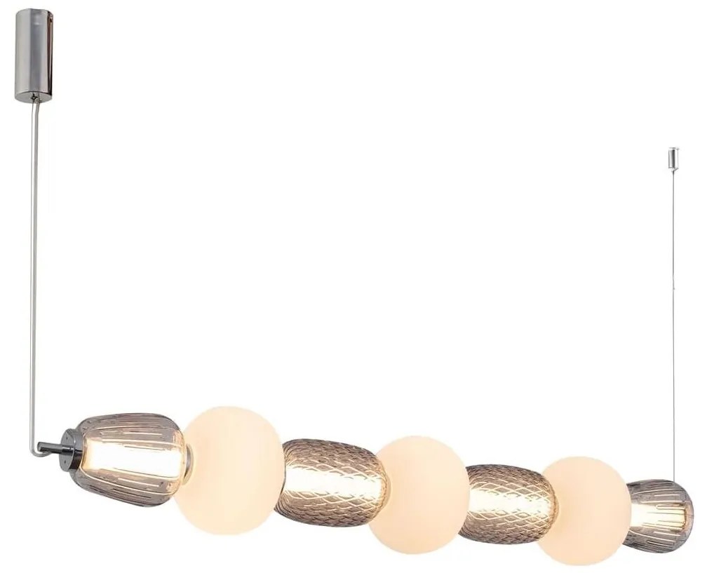 LED Csillár zsinóron CARO LED/42W/230V króm