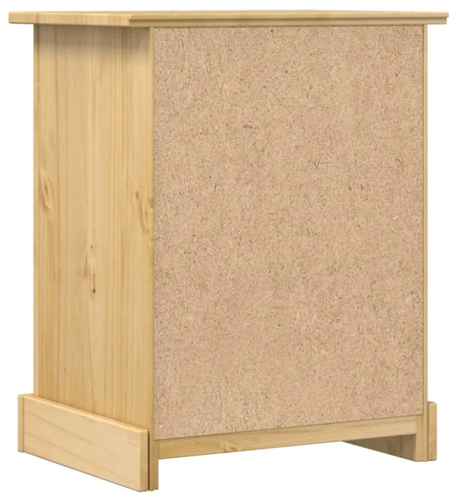 Corona tömör fenyőfa éjjeliszekrény 53x39x66 cm