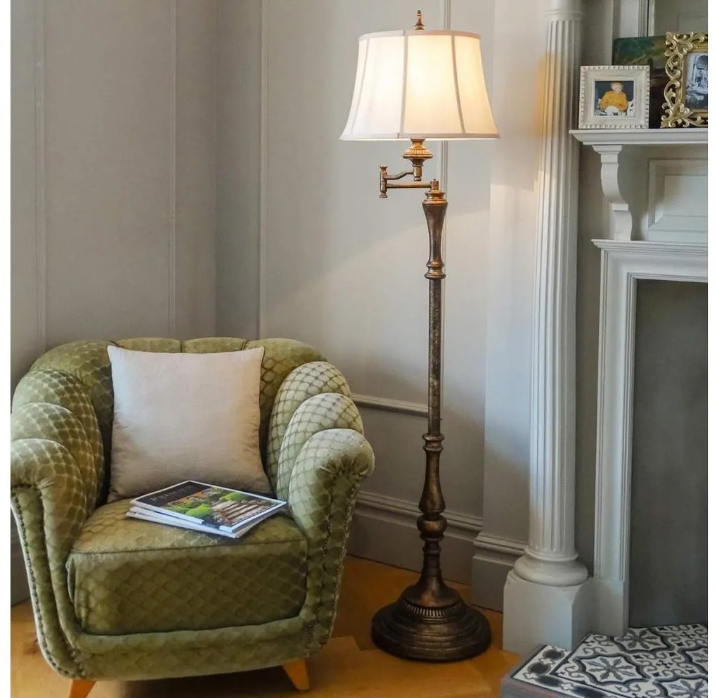 Feiss FE-GIBSON-SWFL - Állólámpa GIBSON 1xE27/60W/230V