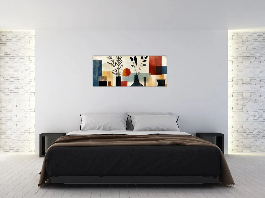 Kép - Kubista vázák (120x50 cm)