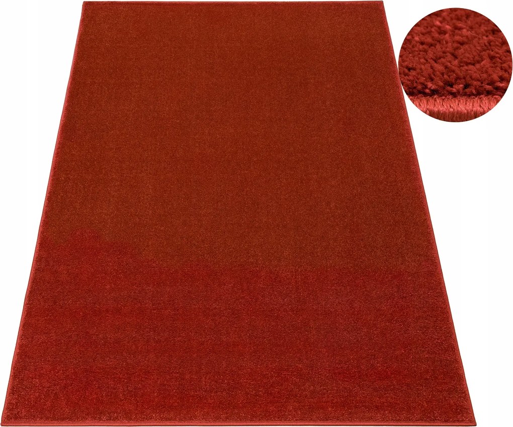 Hálószoba Nappali Szőnyeg Piros Lima Elegáns Puha Gyapjú 120x170 cm