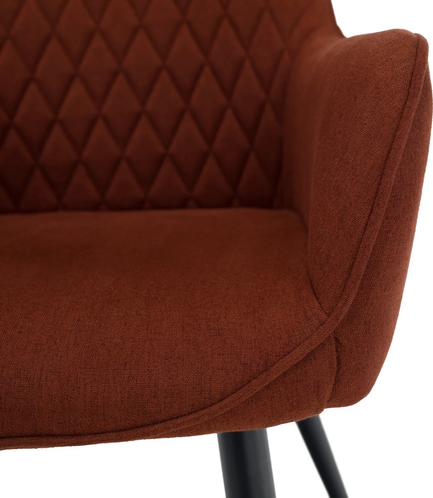 Design fotel, barna/fekete, OSKOR