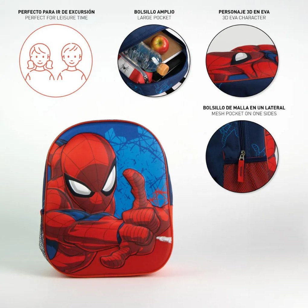 Pókember Web Force 3D hátizsák, táska 31 cm