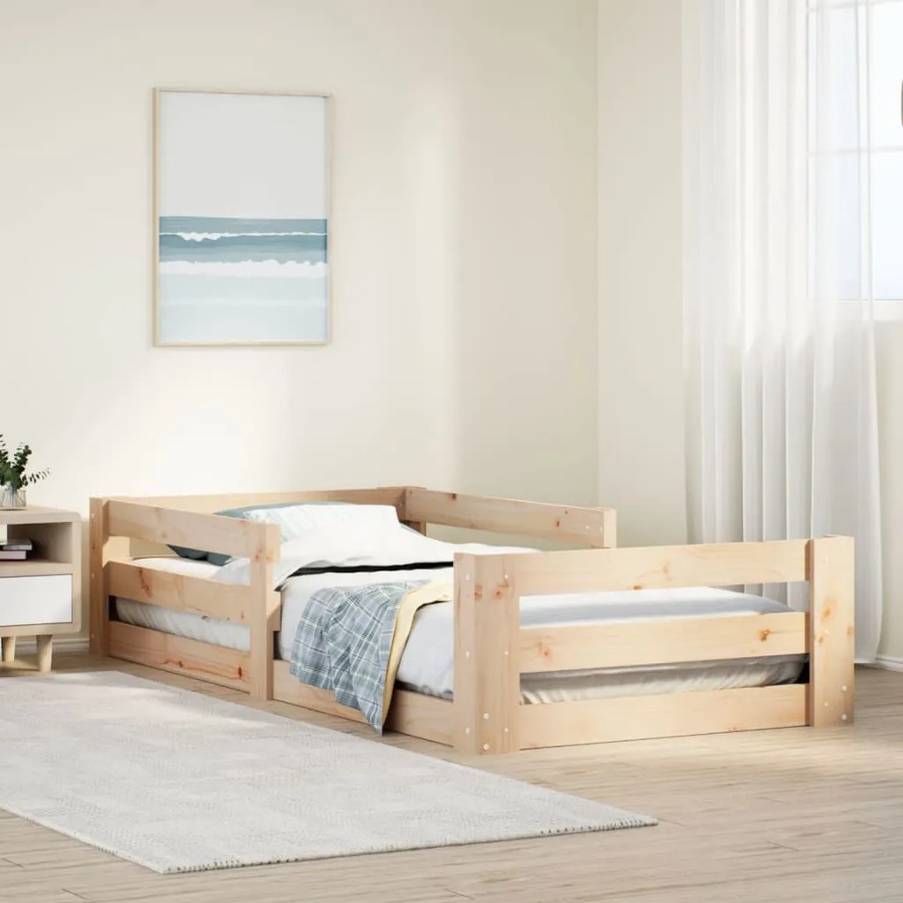 tömör fenyőfa ágykeret matrac nélkül 70 x 140 cm