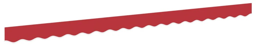 piros napellenző zászló 3.5 m-es keretre, 3.3x0.2 m
