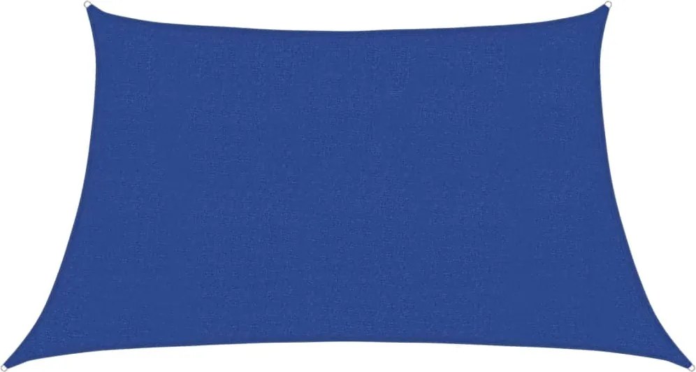 vidaXL kék HDPE napvitorla 160 g/m² 3/4 x 2
