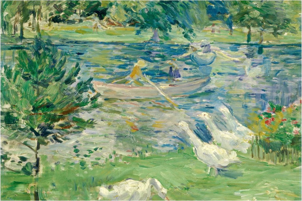 Kép - Berthe Morisot, Girl in a Boat with Geese, reprodukciók (90x60 cm)