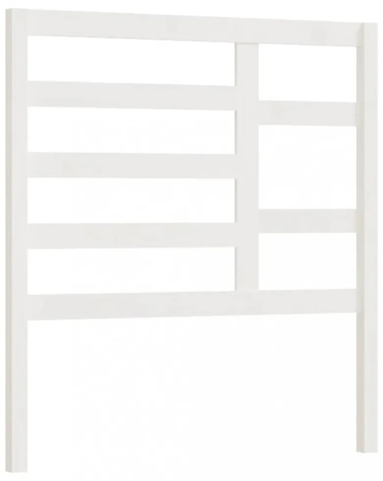 fehér tömör fenyőfa ágyfejtámla 81 x 4 x 104 cm
