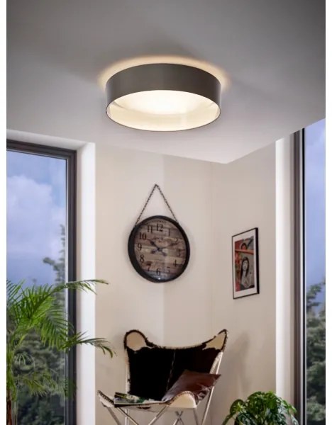 Eglo 31623 - LED mennyezeti lámpa MASERLO, 16 W, 230 V, átmérő 40,5 cm, szürke/ezüst
