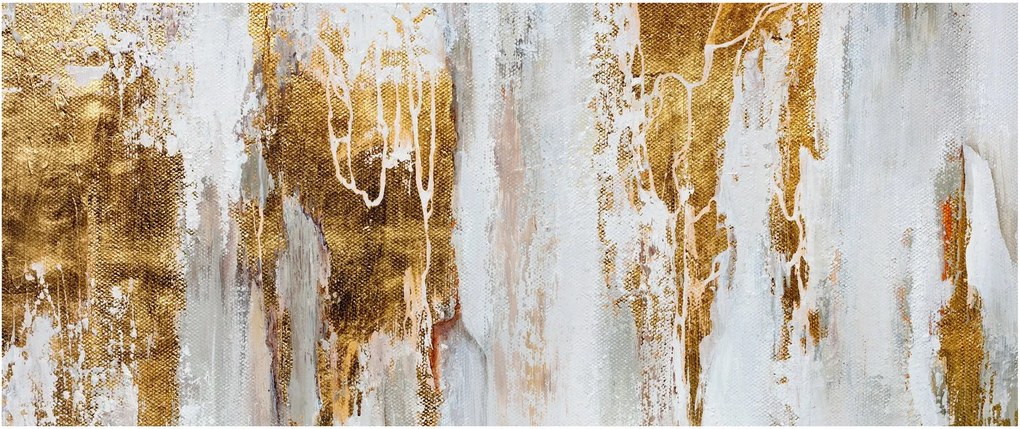 Kép - Arany absztrakció (120x50 cm)