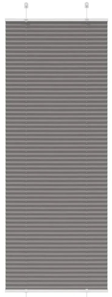 pliszírozott redőny antracit 75x200 cm szövetszélesség 74,4 cm