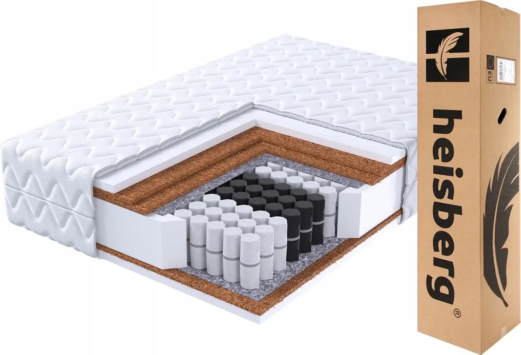 Matrac 120x200 Bis zsebes zónák Szuper Kemény 3X Kókusz H4 H5 23 cm Heisberg