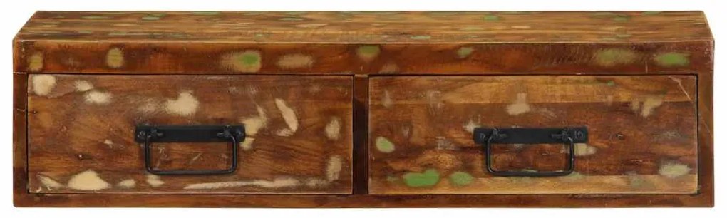 tömör újrahasznosított falra szerelhető TV-szekrény 80x30x19 cm
