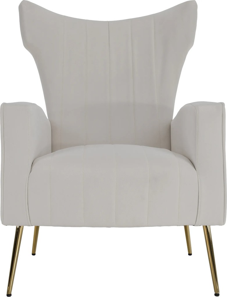 Relaxfotel, bézs Velvet szövet, BARET