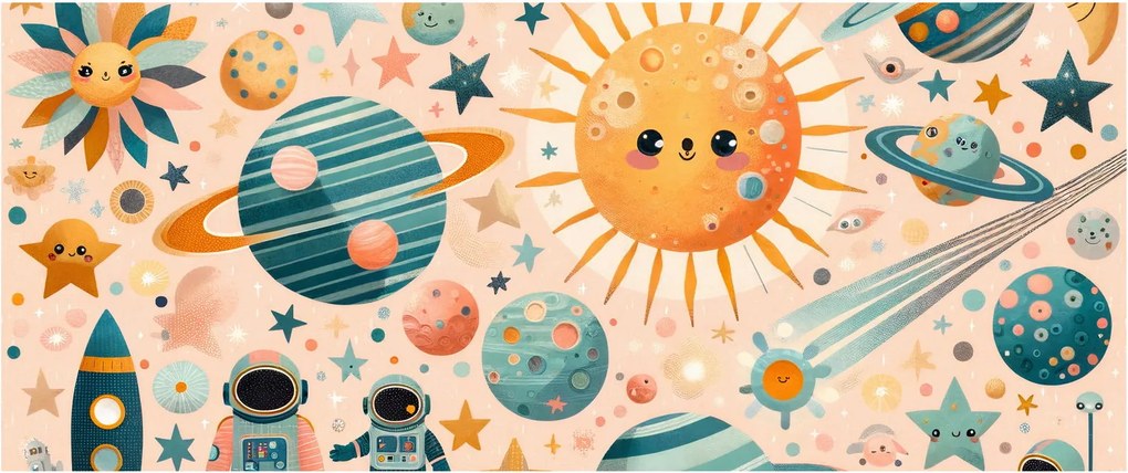 Kép - Darabok az űrből (120x50 cm)