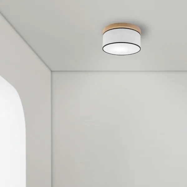 Brilagi - LED Mennyezeti lámpa BELLADONNA 1xE27/15W/230V átm. 30 cm fehér/tölgy