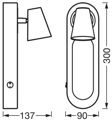 Ledvance - LED Fali spotlámpa DECOR NEPTUNE LED/13W/230V