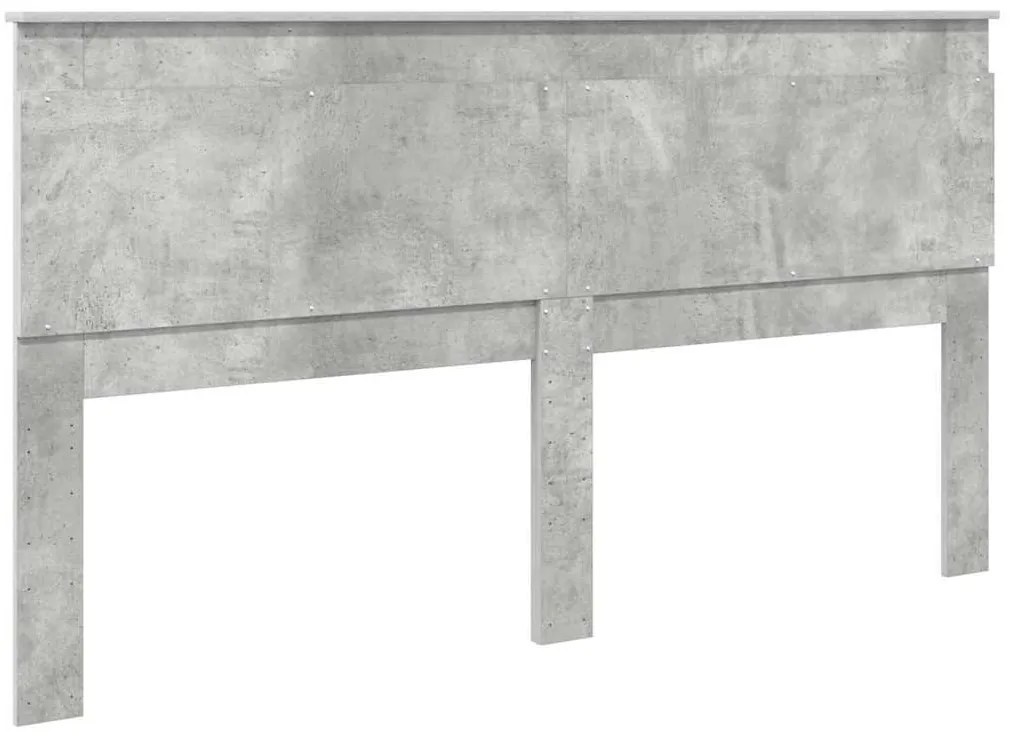 Fejtámla fejtámlával Beton Szürke 200 cm Faanyag