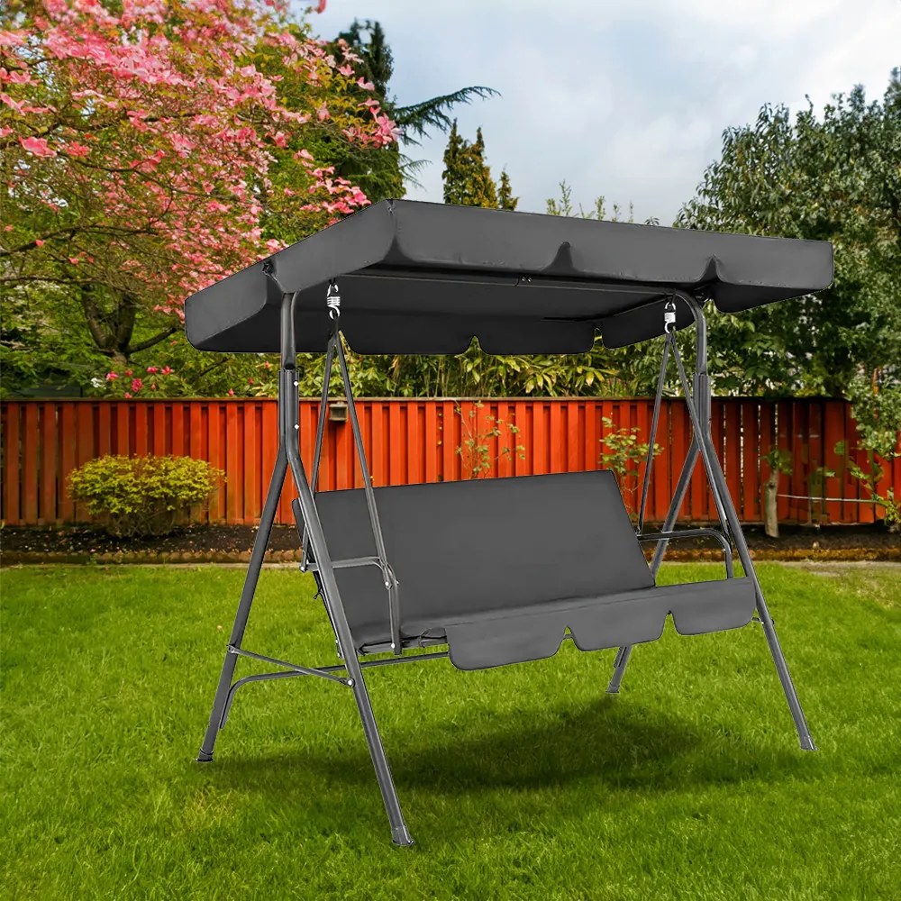 Serenita kerti hintaágy szürke