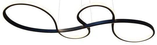 LED Csillár zsinóron SALSA LED/38W/230V 4000K fekete