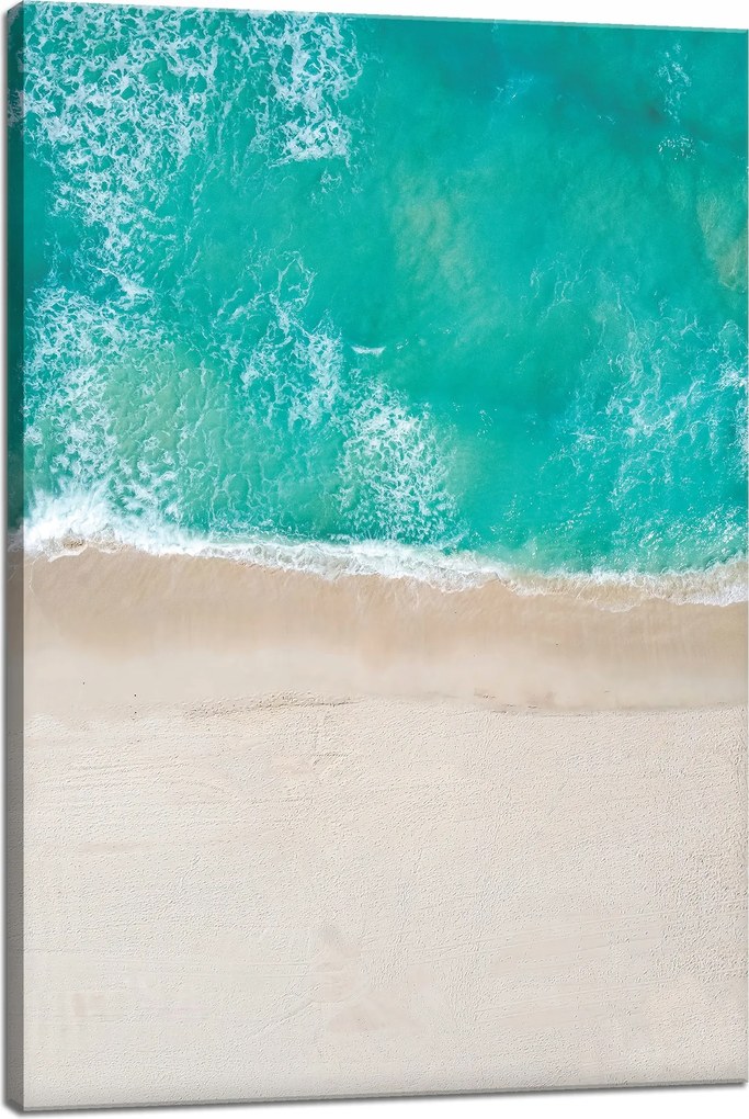 Vászonkép Víz Tengerpart Hullámok Nap 40x60 cm Ideális ajándék