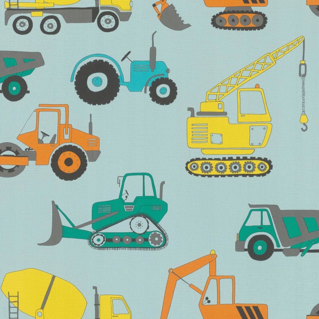 Gyerek tapéta autók vinil flizelin rasch fiú szoba